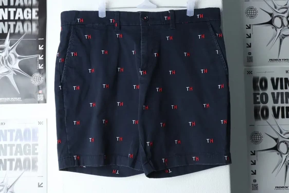 (2XL-3XL) 타미힐피거 반바지 팬츠 빅사이즈 네이비 면-1E0F 상품이미지2
