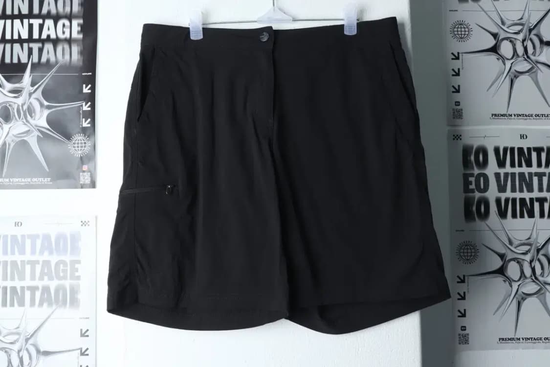 W(XL) 브랜드빈티지 반바지 팬츠 엘엘빈 블랙 나일론-1E18 상품이미지2