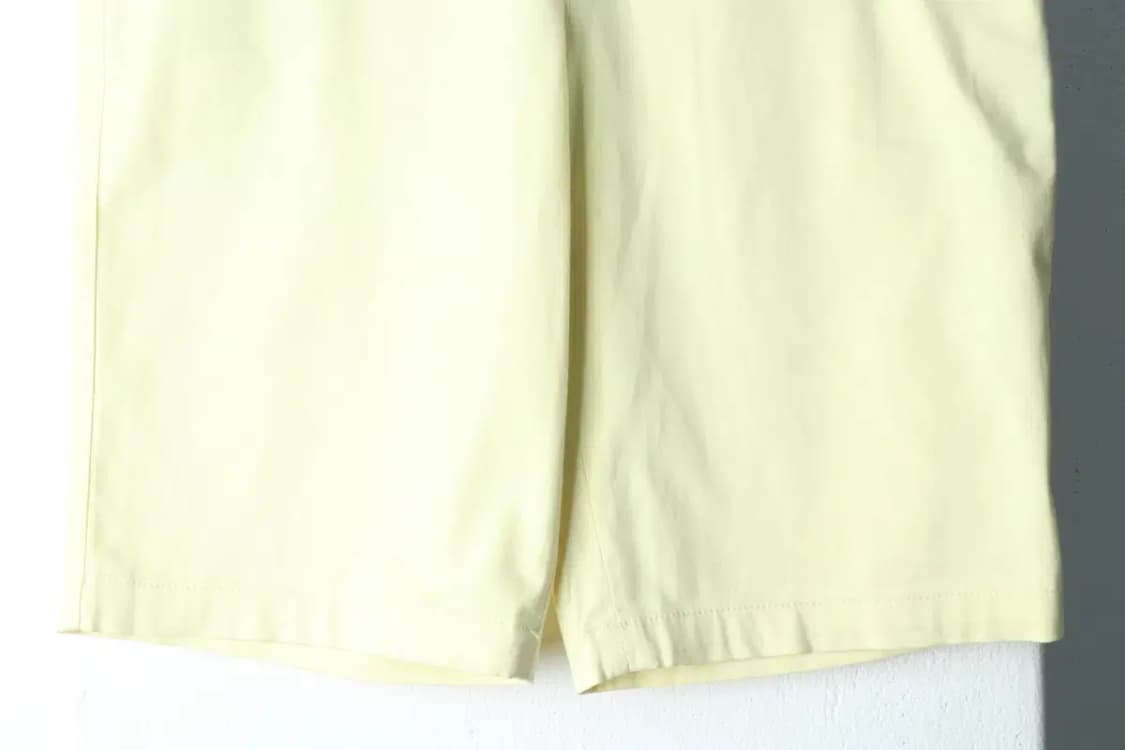 W(L-XL) 라코스테 반바지 팬츠 노랑 면 올드스쿨-1E1F 상품이미지4