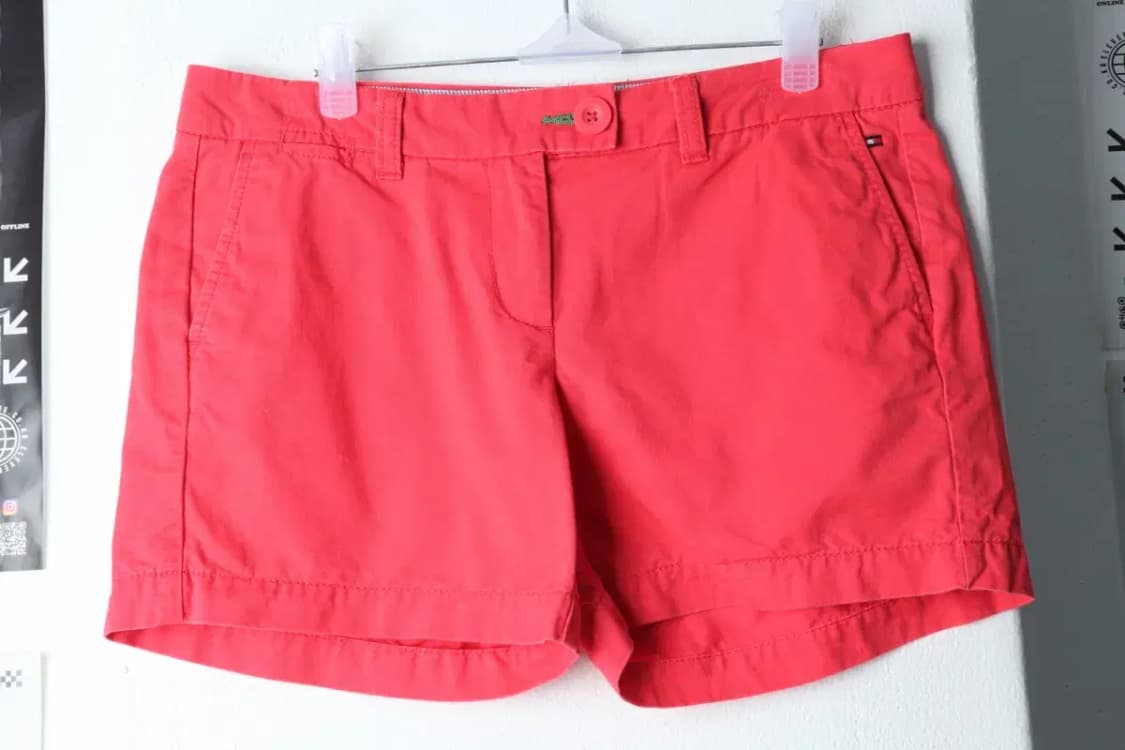 W(L-XL) 타미힐피거 반바지 팬츠 핑크 면 숏-1E24 상품이미지2