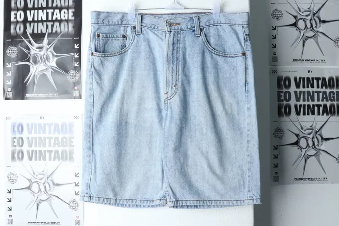 (2XL-3XL) 리바이스 반바지 팬츠 빅사이즈 연청-1E26 상품이미지2
