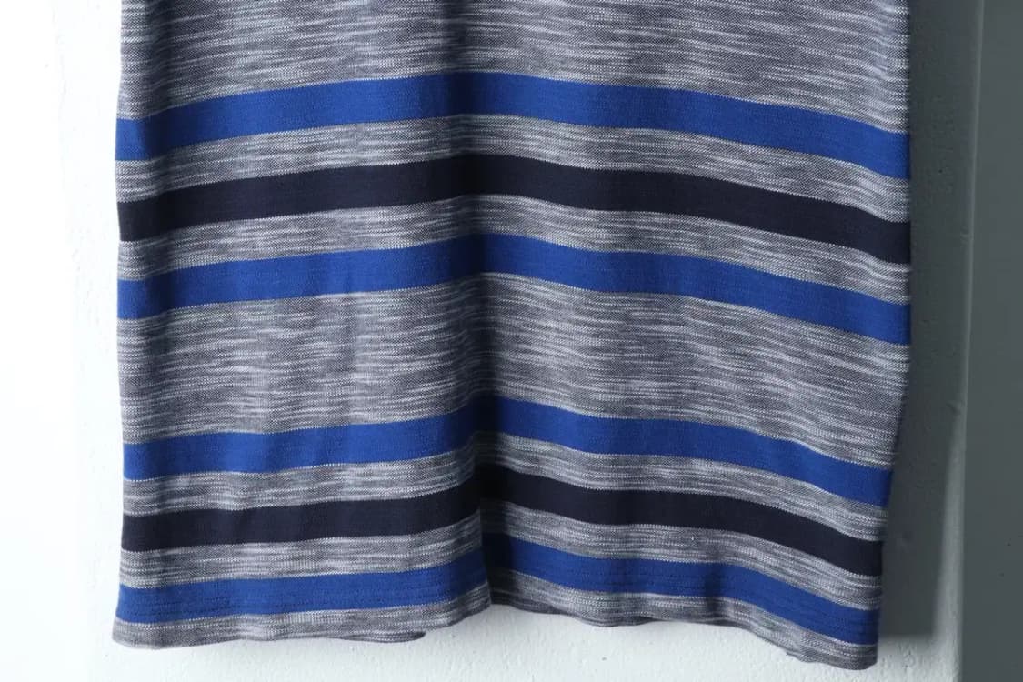 (L-XL) 타미힐피거 반팔 카라 티셔츠 스트라이프 그레이-1425B 상품이미지4