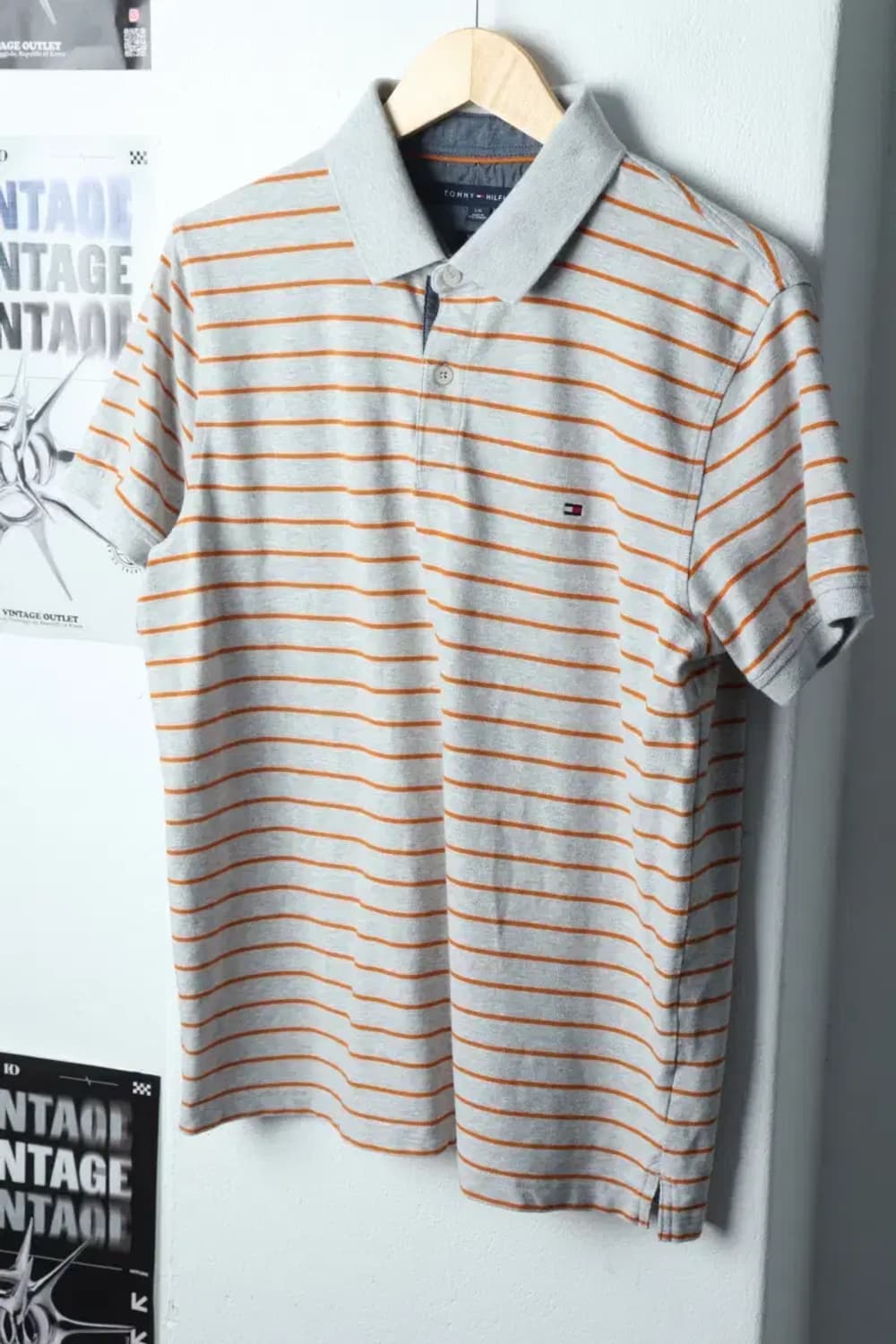 (L-XL) 타미힐피거 반팔 카라 티셔츠 스트라이프 올드스쿨-1426C 상품이미지1
