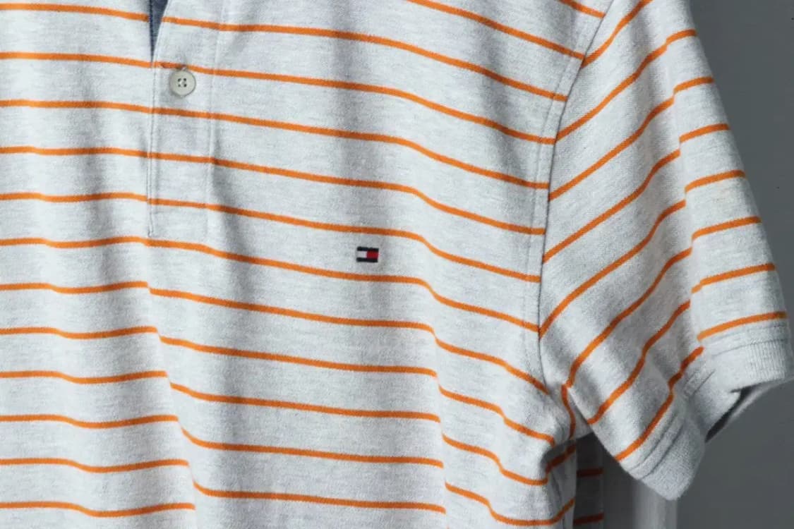 (L-XL) 타미힐피거 반팔 카라 티셔츠 스트라이프 올드스쿨-1426C 상품이미지5