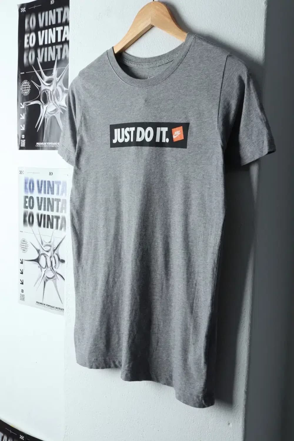 W(L) 나이키 반팔 티셔츠 그레이 올드스쿨-142AB 상품이미지1