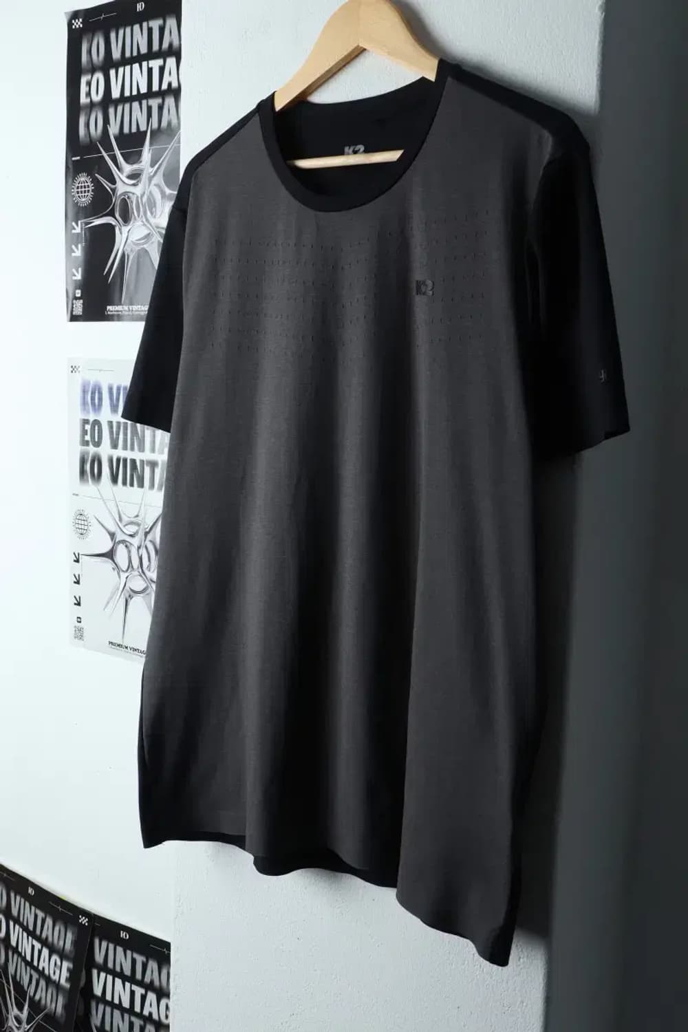 (2XL) K2 케이투 반팔 티셔츠 빅사이즈 기능성 그레이-142AE 상품이미지1
