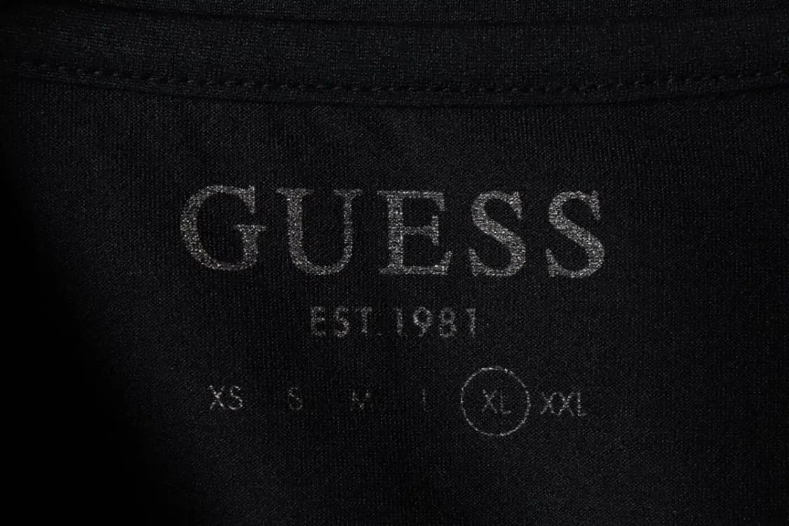 (XL-2XL) 게스 반팔 티셔츠 빅사이즈 블랙 로고-142B7 상품이미지5