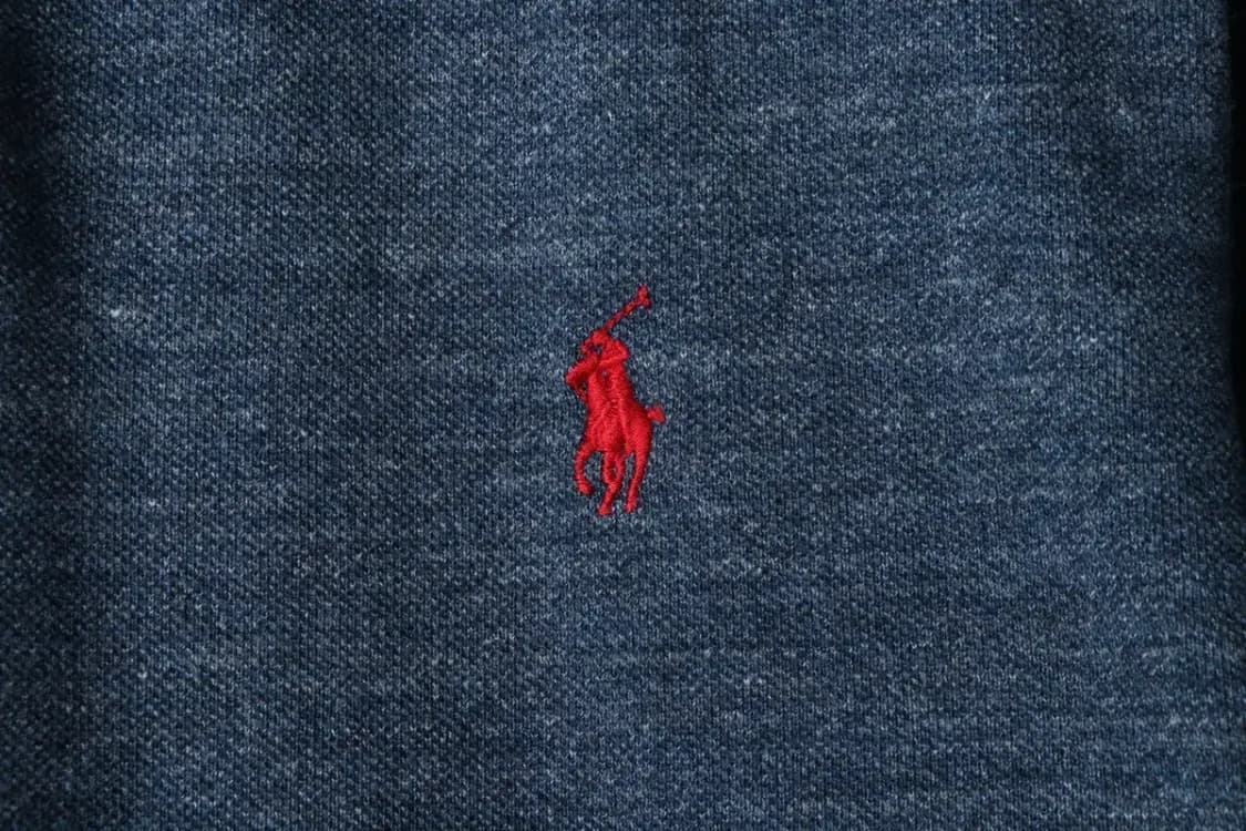 (L-XL) 폴로 랄프로렌 반팔 카라 티셔츠 블루 레드포니-14322 상품이미지5