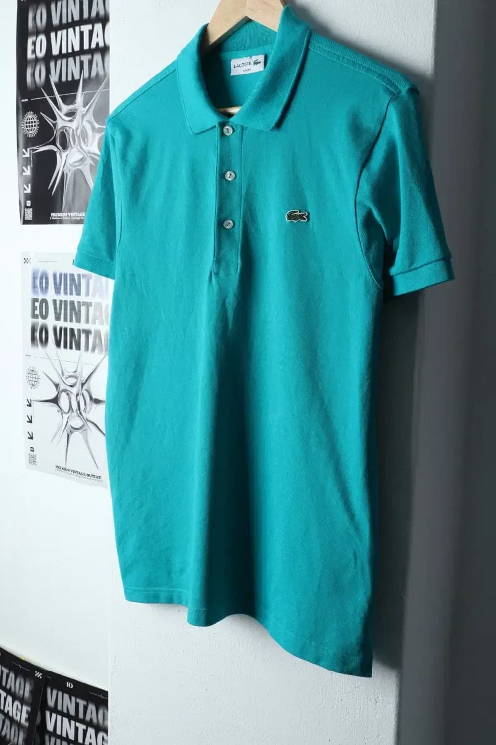 (L-XL) 라코스테 반팔 카라 티셔츠 그린 올드스쿨-14325 상품이미지1