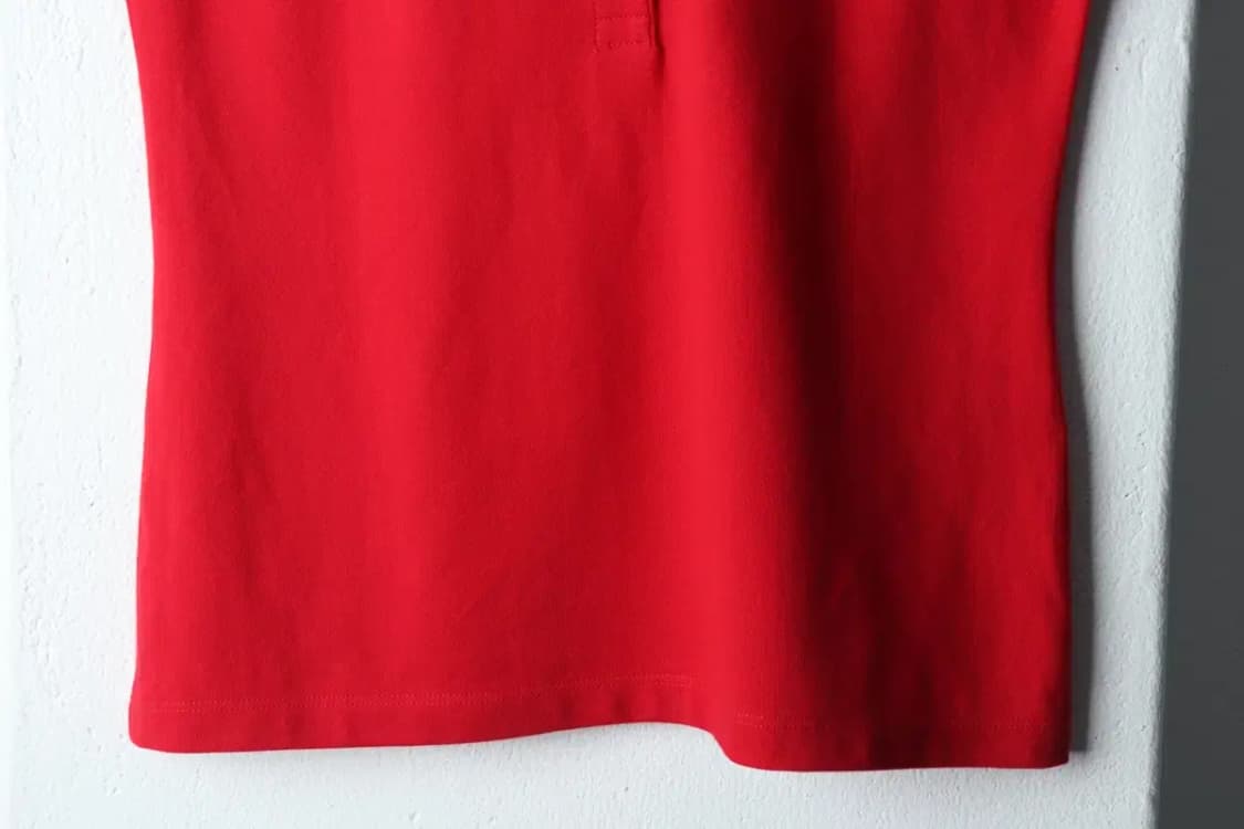 W(M) 라코스테 반팔 카라 티셔츠 새상품 레드 올드스쿨-14328 상품이미지4