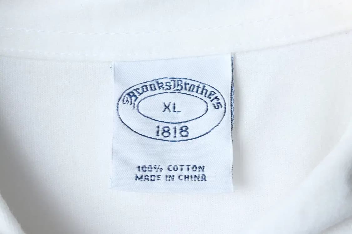 (XL) 브룩스브라더스 반팔 카라 티셔츠 화이트 포켓 올드스쿨-14332 상품이미지6