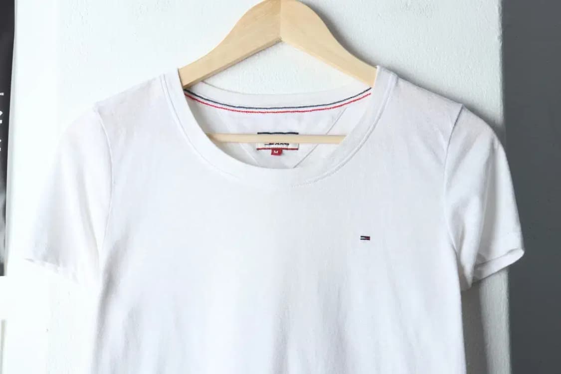 W(M) 타미힐피거 반팔 티셔츠 보풀 화이트 기본-14334 상품이미지3