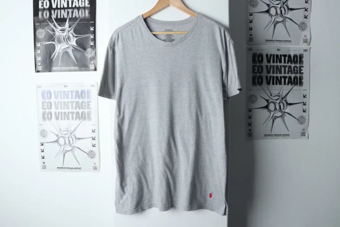 (L-XL) 폴로 랄프로렌 반팔 티셔츠 그레이 레드포니-1433F 상품이미지2