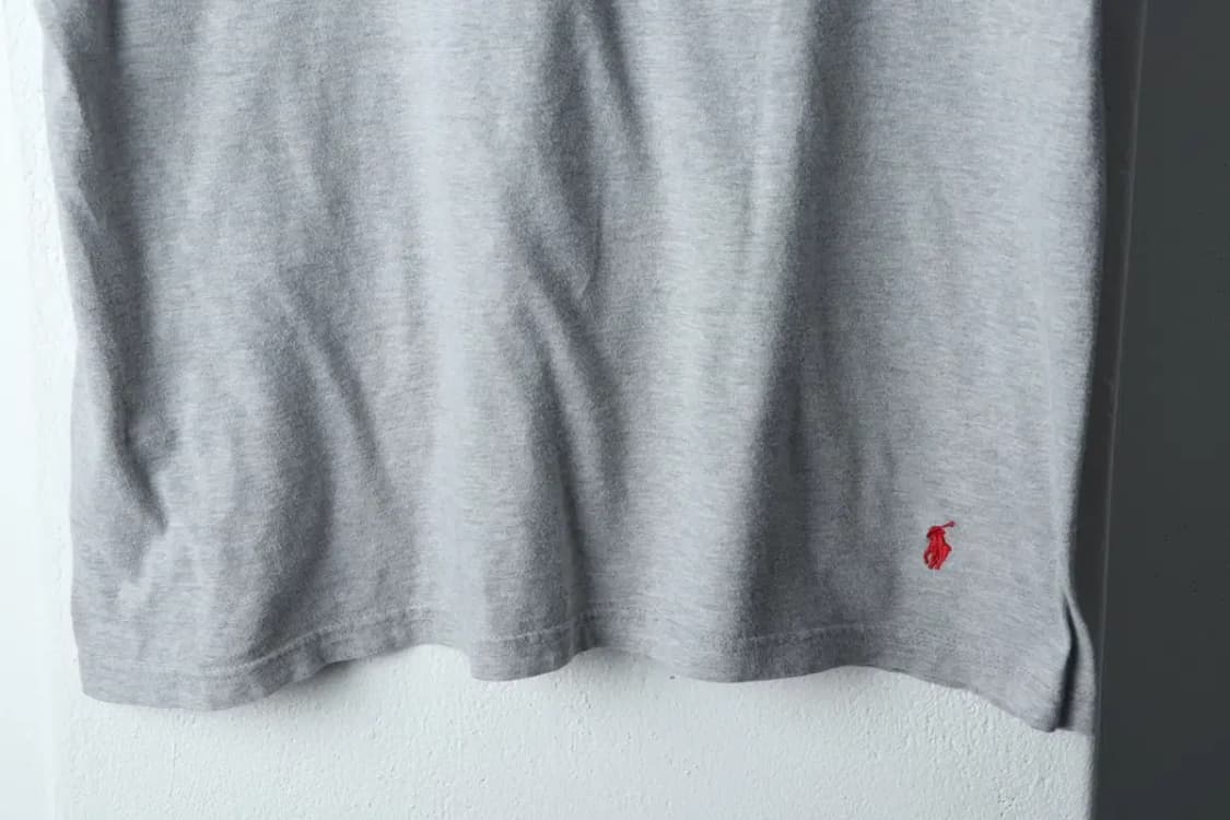 (L-XL) 폴로 랄프로렌 반팔 티셔츠 그레이 레드포니-1433F 상품이미지4