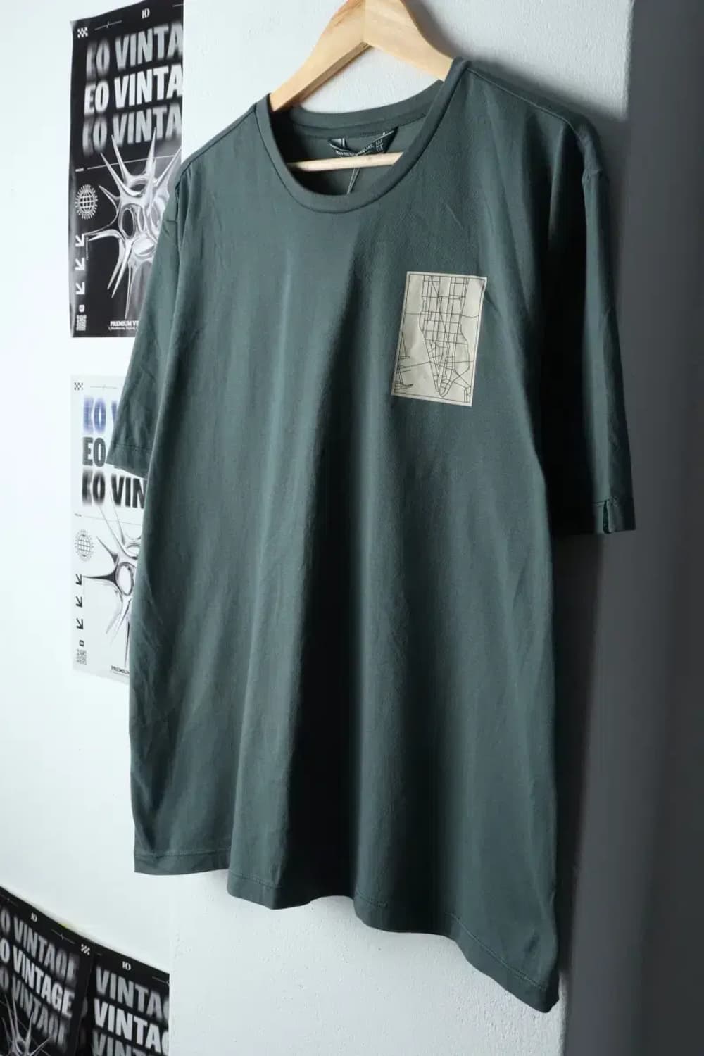 (3XL) 바스키아 반팔 티셔츠 빅사이즈 새상품 그린-1434B 상품이미지1