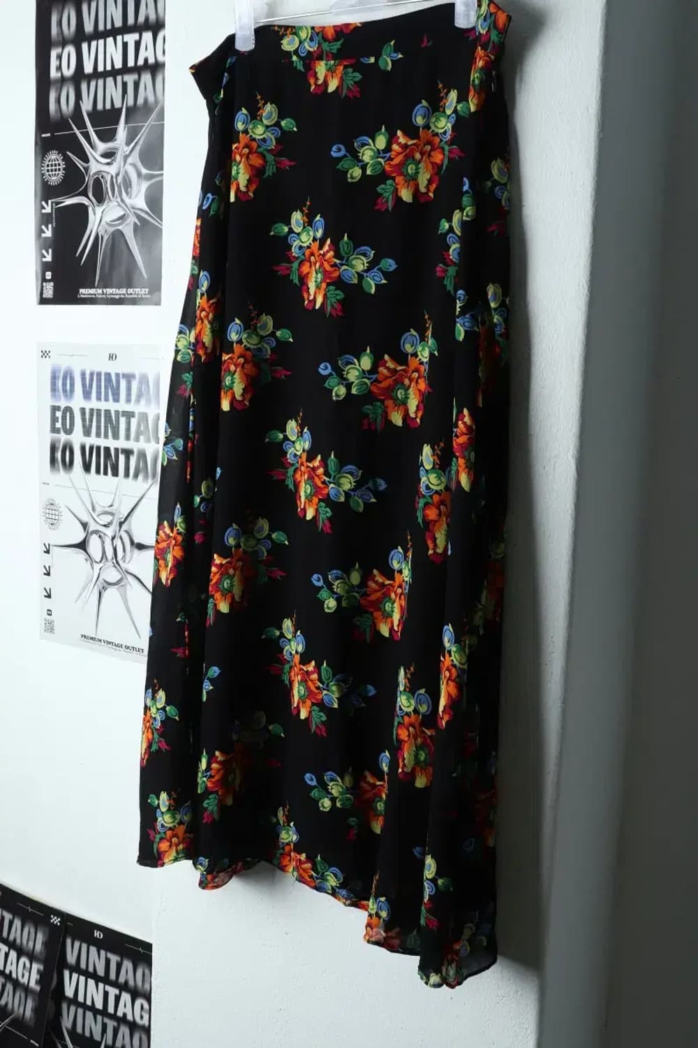 W(M) 브랜드빈티지 스커트 치마 플라워 롱 하와이안-1F29 상품이미지1