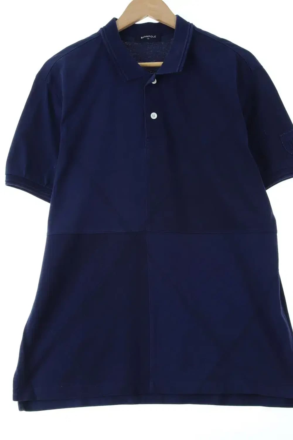 (2XL) 빈폴 반팔 카라 티셔츠 빅사이즈 네이비 유니크-1445D 상품이미지1