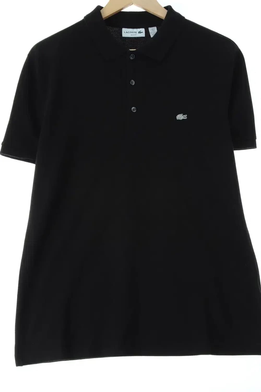 (L-XL) 라코스테 반팔 카라 티셔츠 블랙 올드스쿨-14460 상품이미지1