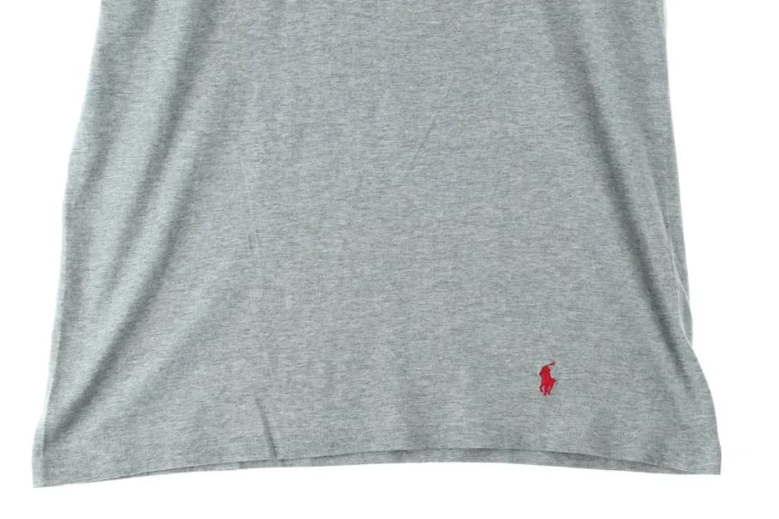 (M-L) 폴로 랄프로렌 반팔 티셔츠 그레이 레드포니-14480 상품이미지3