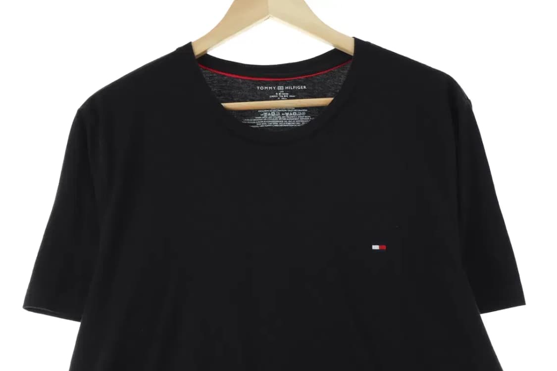 (L-XL) 타미힐피거 반팔 티셔츠 블랙 올드스쿨-14481 상품이미지2