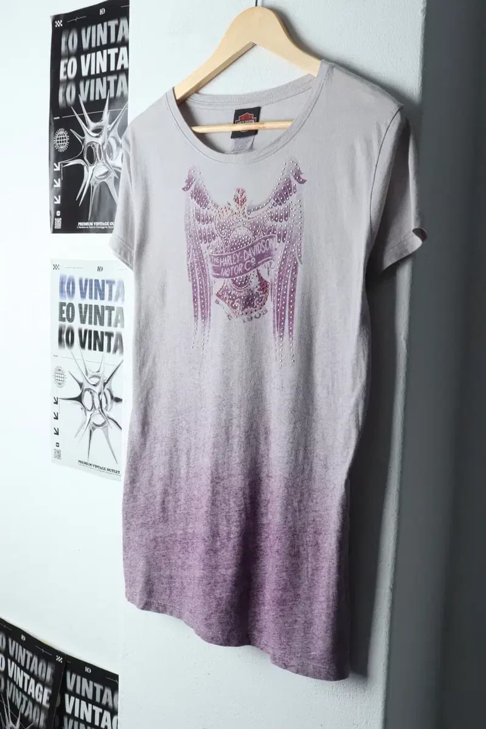 W(2XL-3XL) 할리데이비슨 반팔 티셔츠 빅사이즈 뉴저지-144C8 상품이미지1