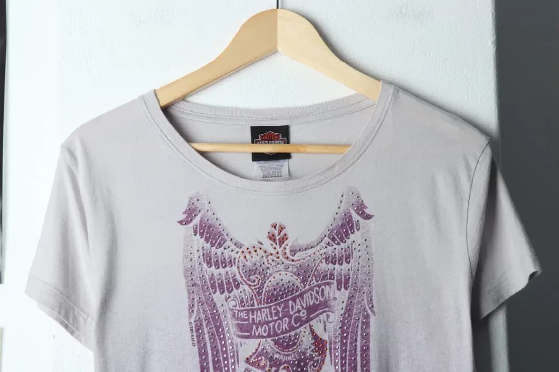 W(2XL-3XL) 할리데이비슨 반팔 티셔츠 빅사이즈 뉴저지-144C8 상품이미지3