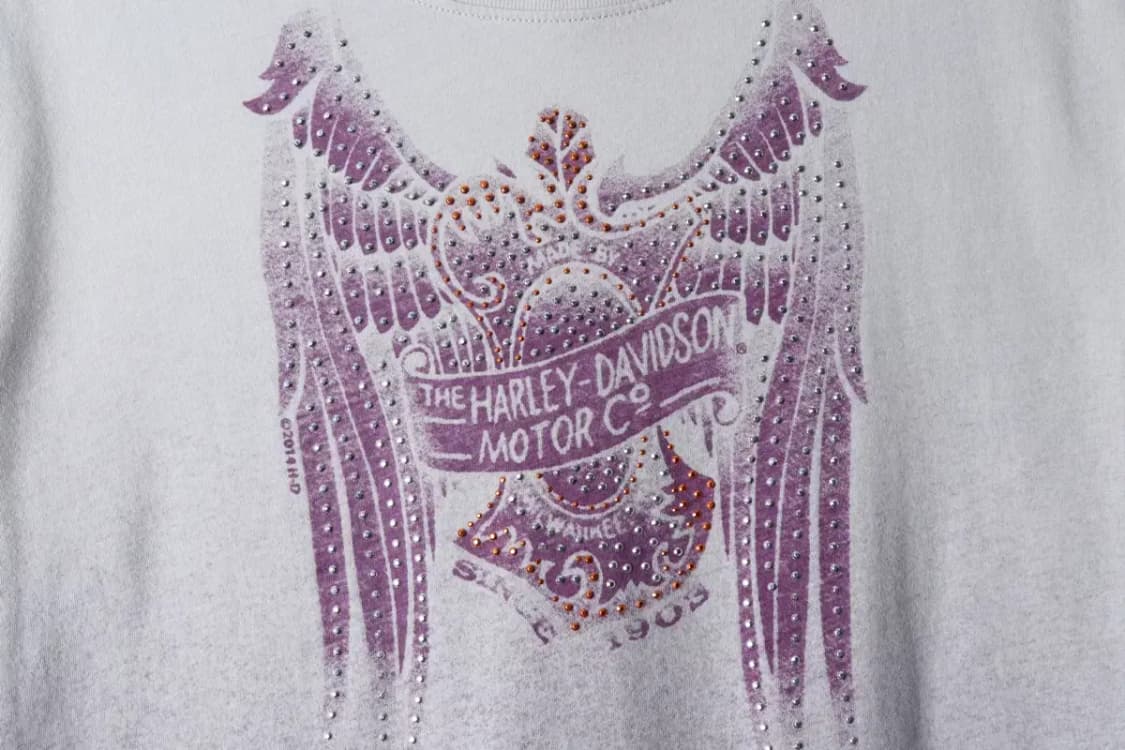 W(2XL-3XL) 할리데이비슨 반팔 티셔츠 빅사이즈 뉴저지-144C8 상품이미지5