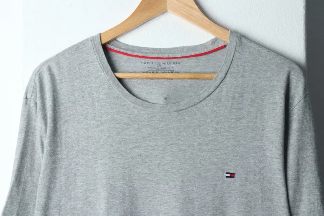 (L-2XL) 타미힐피거 반팔 티셔츠 빅사이즈 그레이 올드스쿨-144CA 상품이미지3