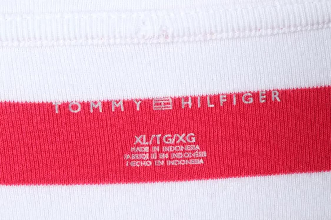 W(XL) 타미힐피거 반팔 티셔츠 스트라이프 핑크-144D5 상품이미지6