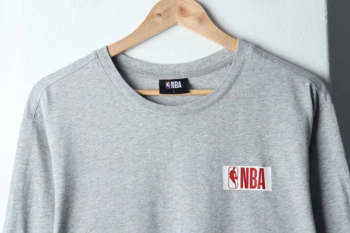 (L) NBA 엔비에이 반팔 티셔츠 농구 그레이 올드스쿨-144D7 상품이미지3