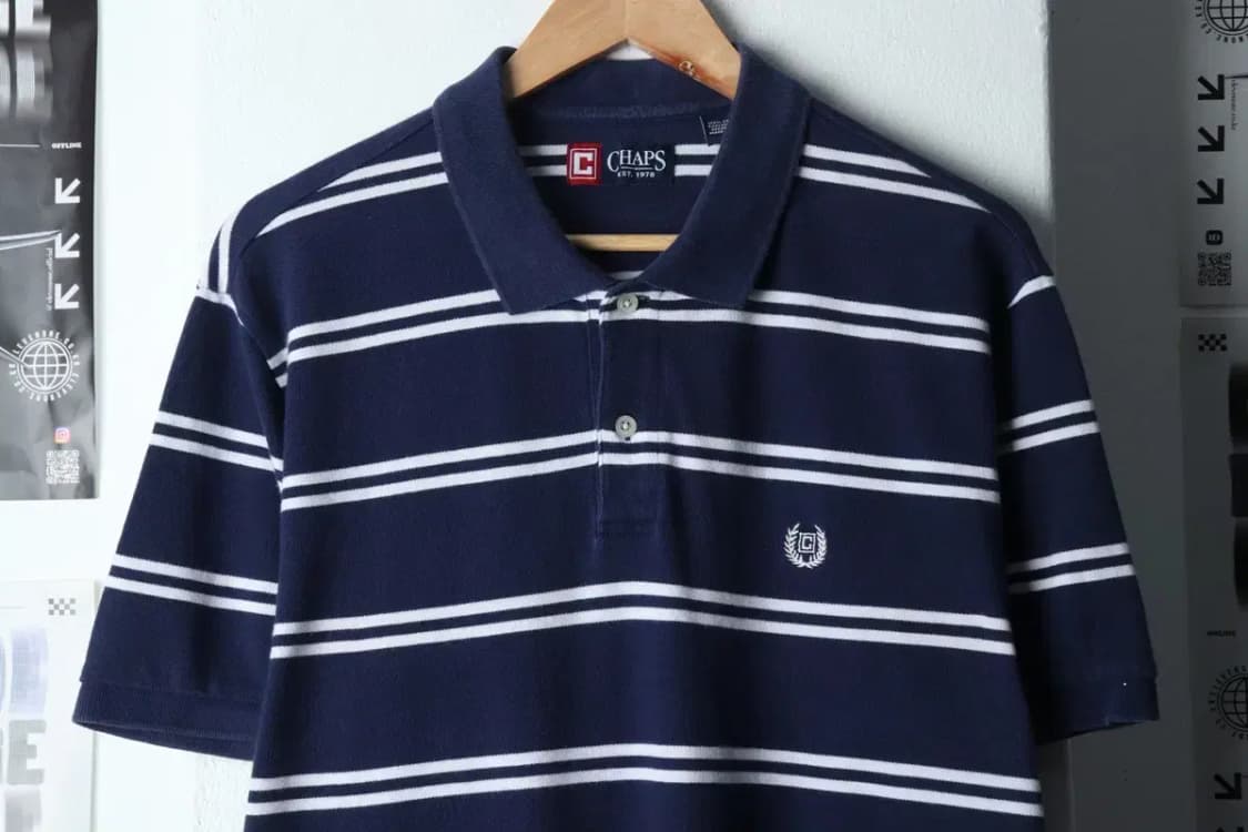 (XL-2XL) 브랜드빈티지 반팔 카라 티셔츠 챕스 빅사이즈-144DE 상품이미지3