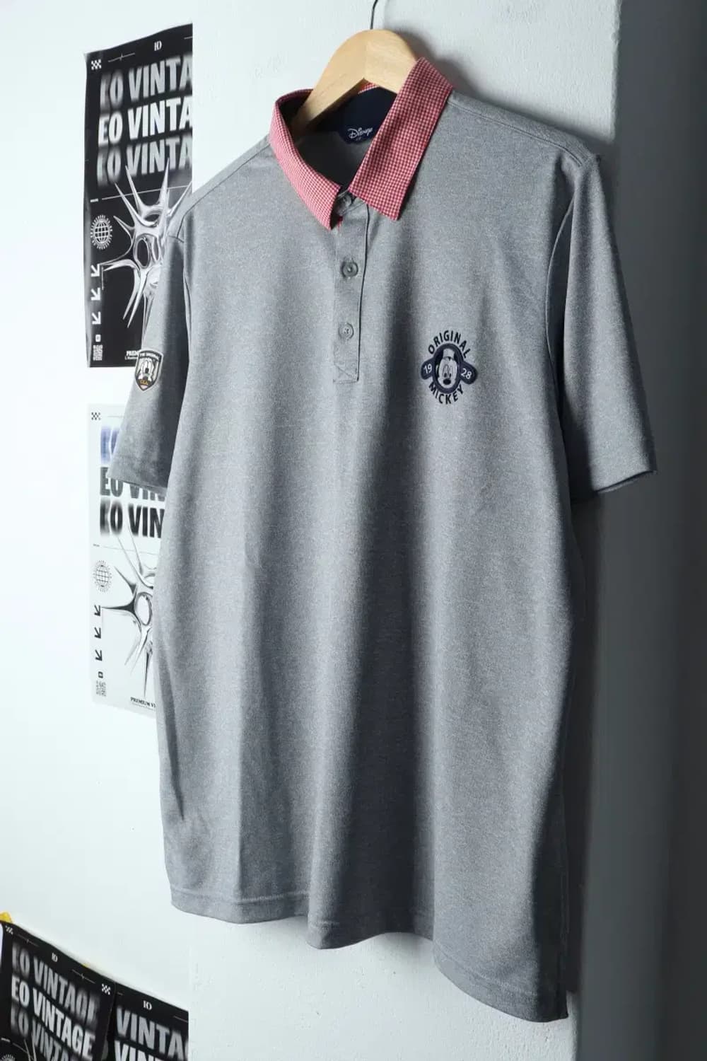 (2XL) 디즈니 반팔 카라 티셔츠 빅사이즈 미키마우스-144E2 상품이미지1