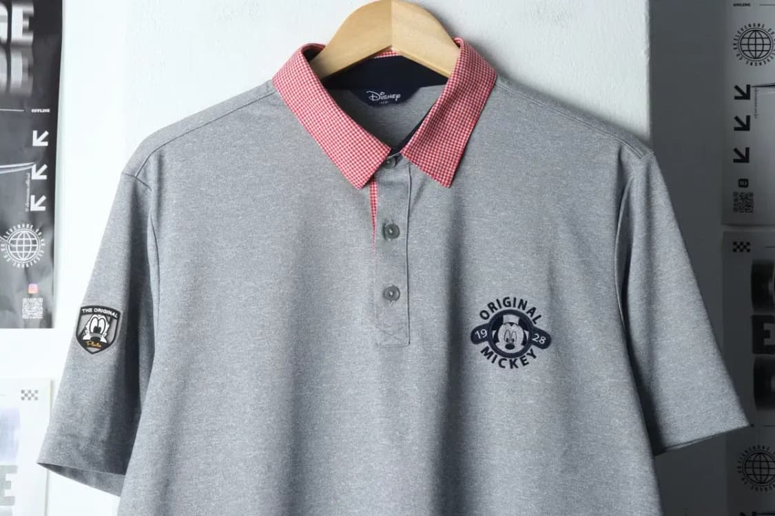 (2XL) 디즈니 반팔 카라 티셔츠 빅사이즈 미키마우스-144E2 상품이미지3