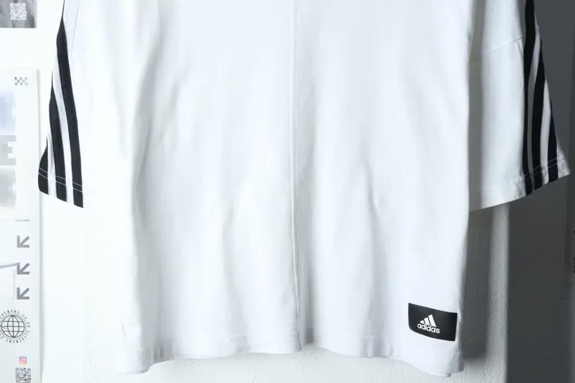 W(XS) 아디다스 반팔 티셔츠 부 화이트 삼선-144F2 상품이미지4