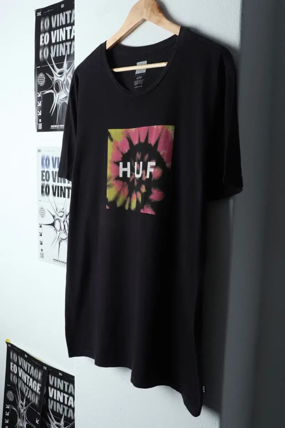 (L) 브랜드빈티지 반팔 티셔츠 블랙 올드스쿨-144F5 상품이미지1