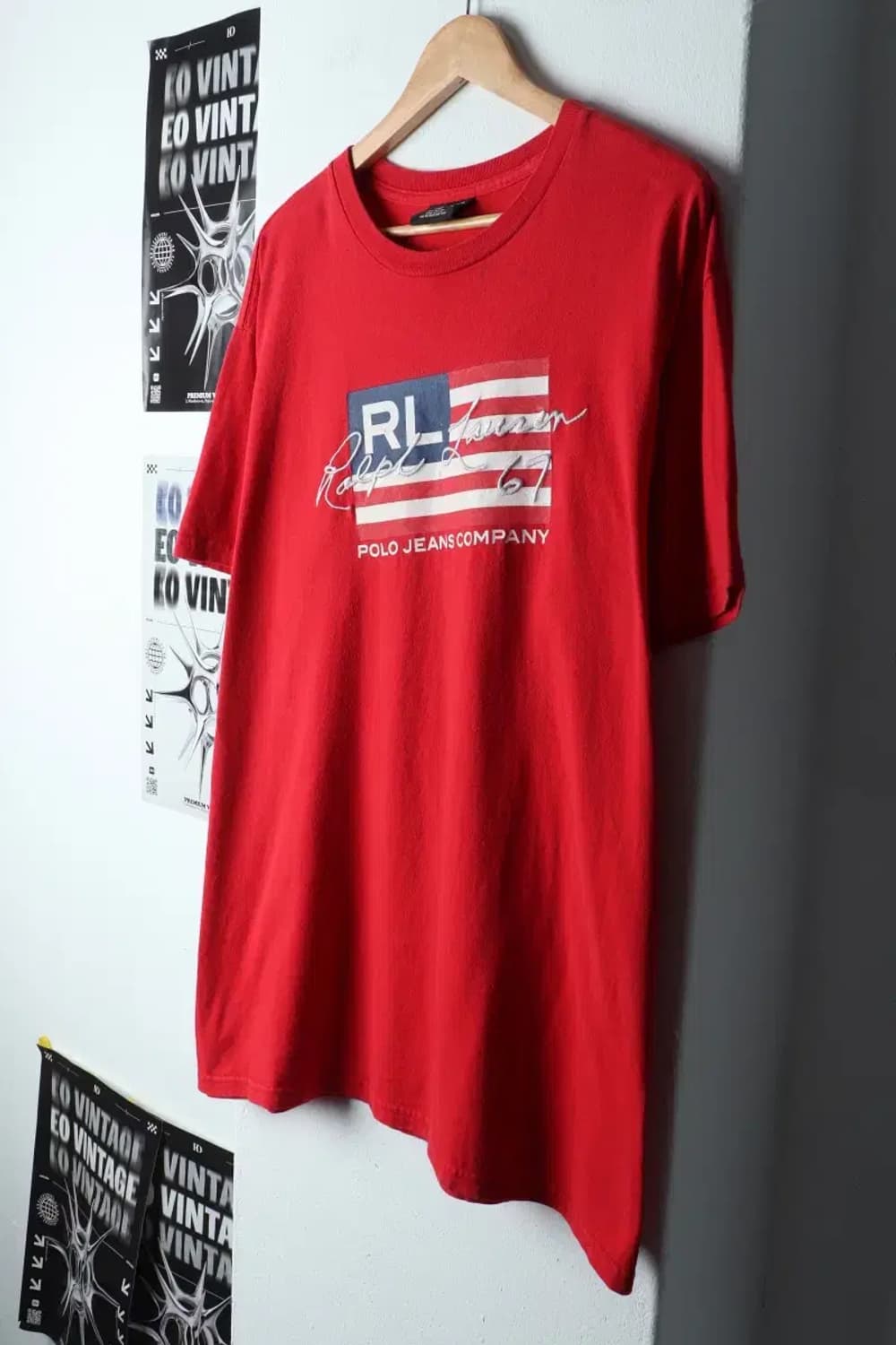(XL-3XL) 폴로 랄프로렌 반팔 티셔츠 빅사이즈 성조기-144F9 상품이미지1