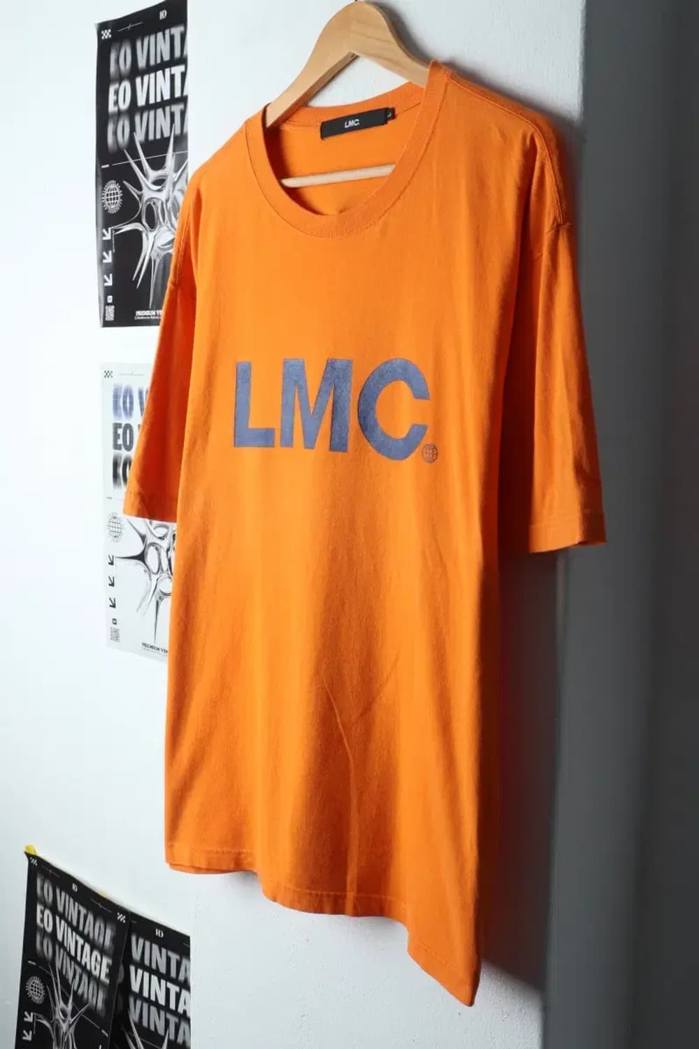 (L-2XL) 엘엠씨 반팔 티셔츠 빅사이즈 주황 로고-144FB 상품이미지1