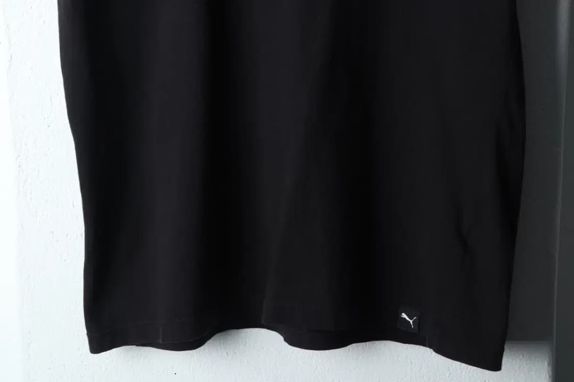 (M-L) 퓨마 반팔 티셔츠 블랙 슬림핏 올드스쿨-1450E 상품이미지4