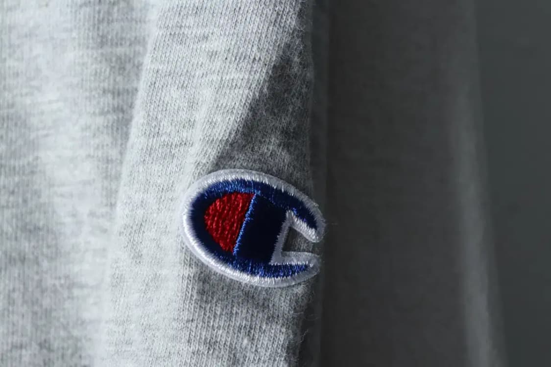 (L-XL) 챔피온 반팔 티셔츠 그레이 올드스쿨-14519 상품이미지6