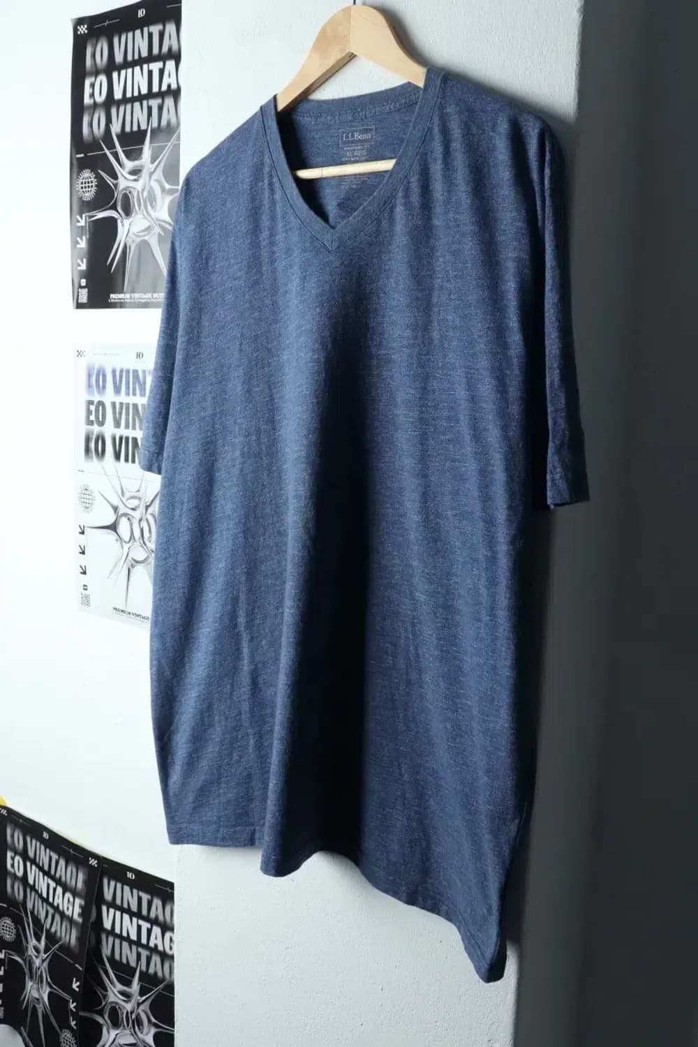 (XL-2XL) 브랜드빈티지 반팔 티셔츠 엘엘빈 빅사이즈 블루-1451C 상품이미지1
