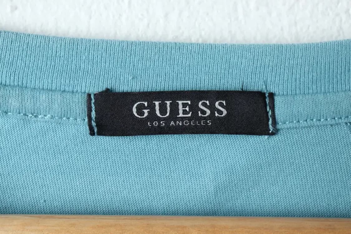 (2XL) 게스 반팔 티셔츠 빅사이즈 연블루 올드스쿨-14570 상품이미지6