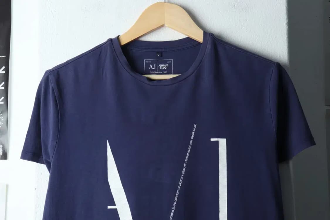 W(2XL-3XL) 아르마니 반팔 티셔츠 빅사이즈 사용감-1457A 상품이미지3