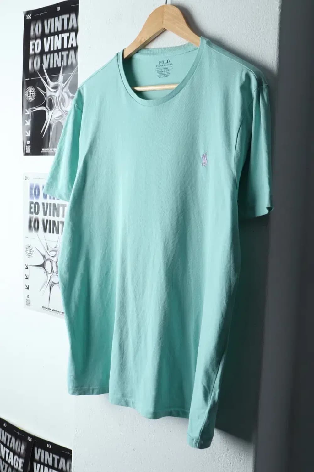 (L-XL) 폴로 랄프로렌 반팔 티셔츠 연그린 포니-1458C 상품이미지1