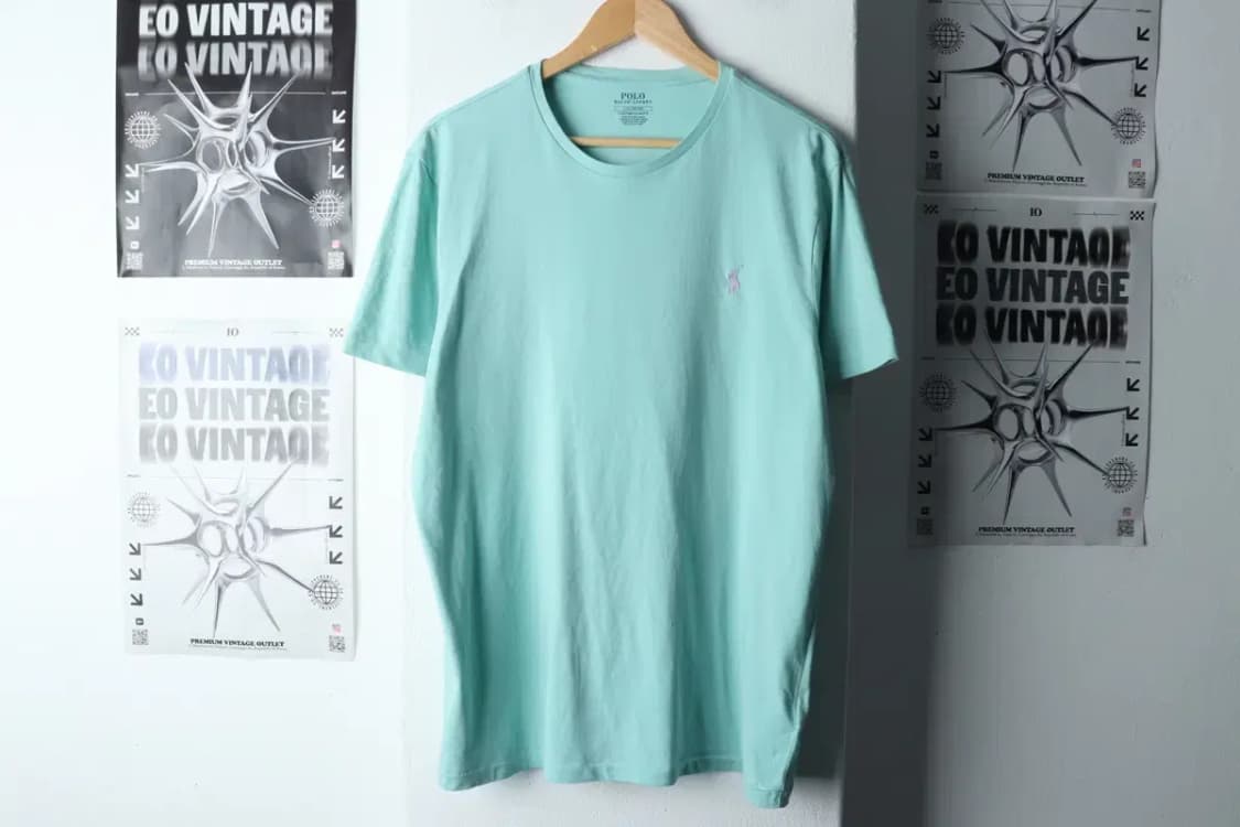 (L-XL) 폴로 랄프로렌 반팔 티셔츠 연그린 포니-1458C 상품이미지2