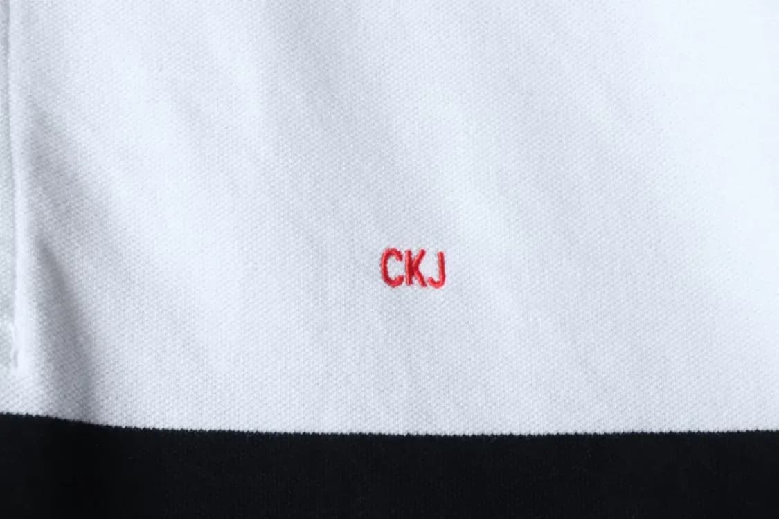 (M-XL) 캘빈클라인 반팔 카라 티셔츠 화이트 올드스쿨-14590 상품이미지5
