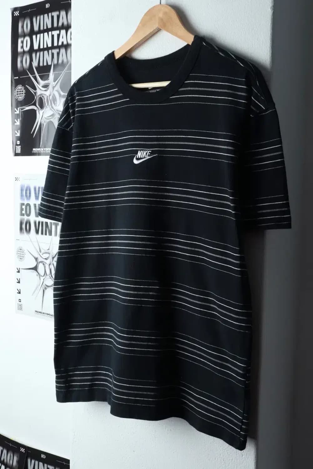 (XL) 나이키 반팔 티셔츠 스트라이프 블랙-14600 상품이미지1