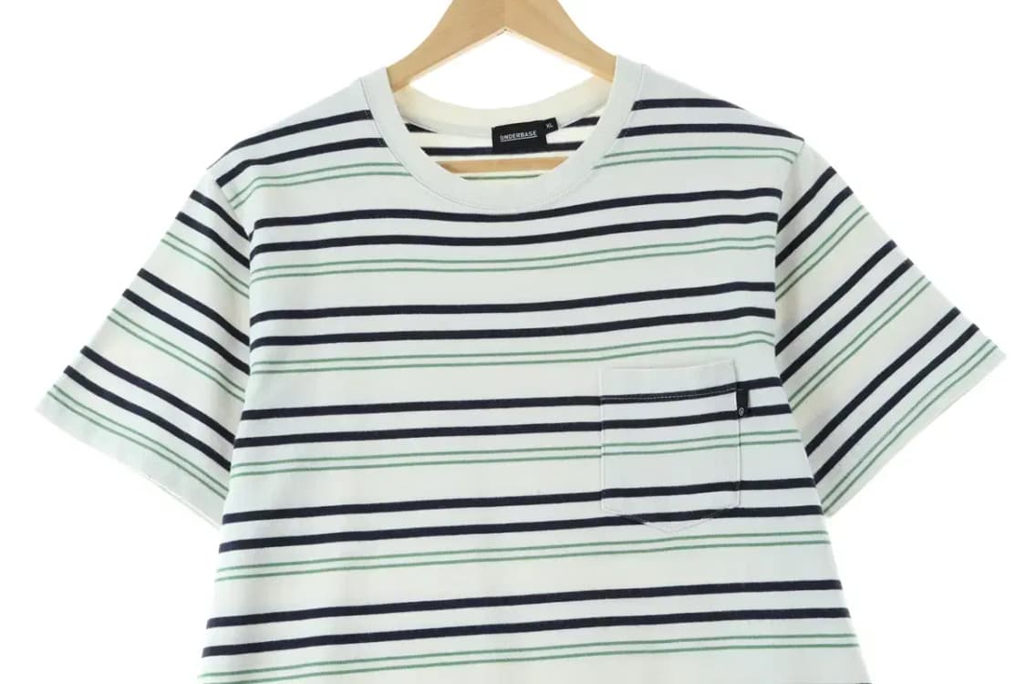 (XL) 브랜드빈티지 반팔 티셔츠 스트라이프 화이트-1464B 상품이미지2