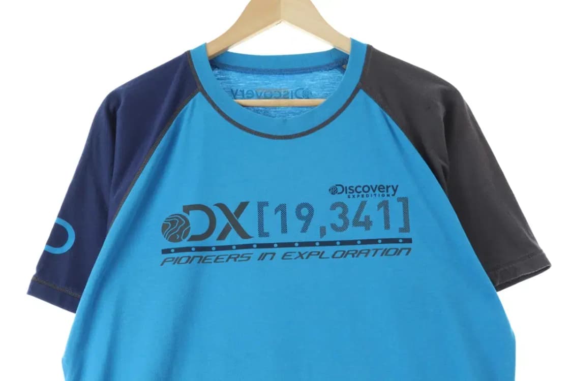 (2XL) 디스커버리 반팔 티셔츠 빅사이즈 부분이염-1465A 상품이미지2