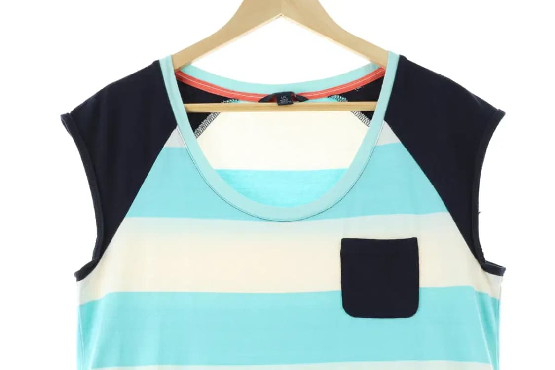 W(L-XL) 타미힐피거 반팔 티셔츠 원피스 민소매 스트라이프-1466E 상품이미지2