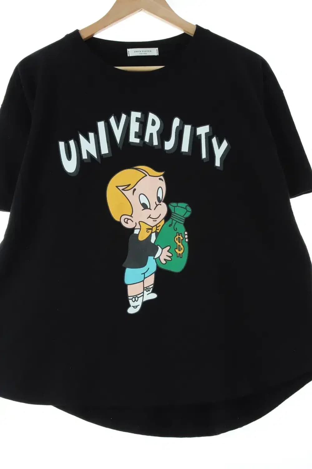 W(F) 브랜드빈티지 반팔 티셔츠 블랙 올드스쿨-14671 상품이미지1